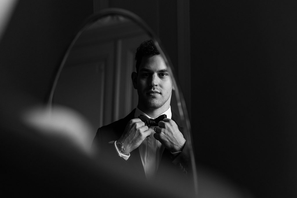 groom getting ready