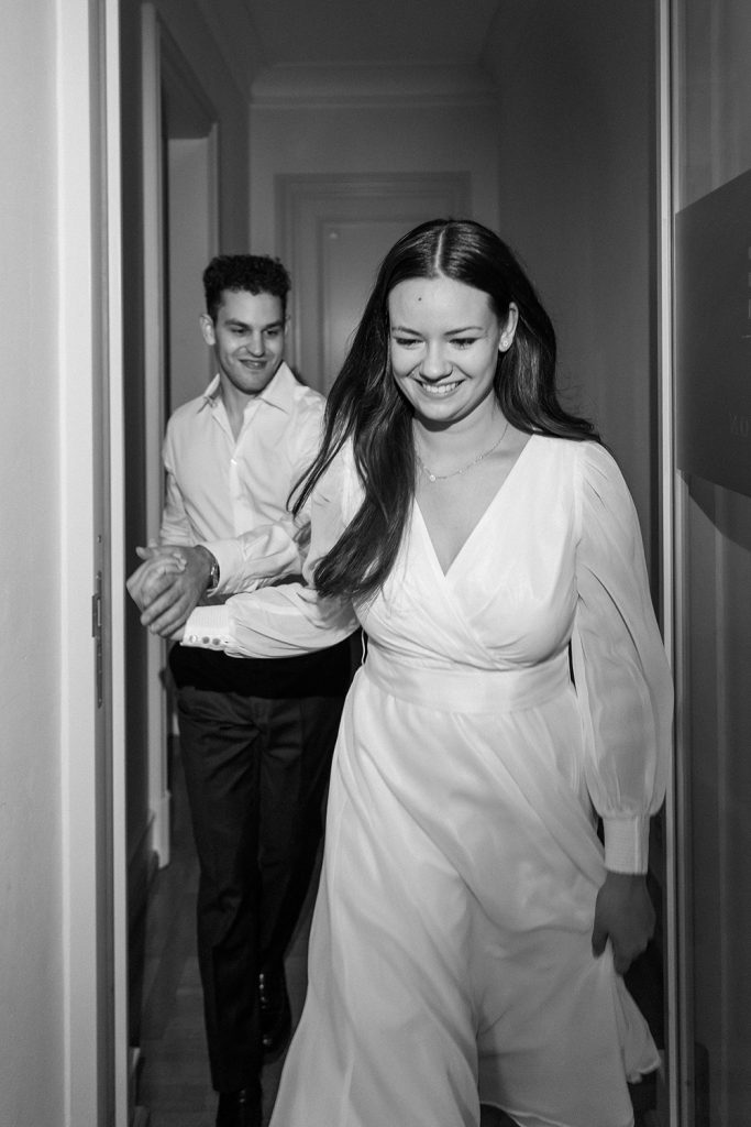 party love story wedding day