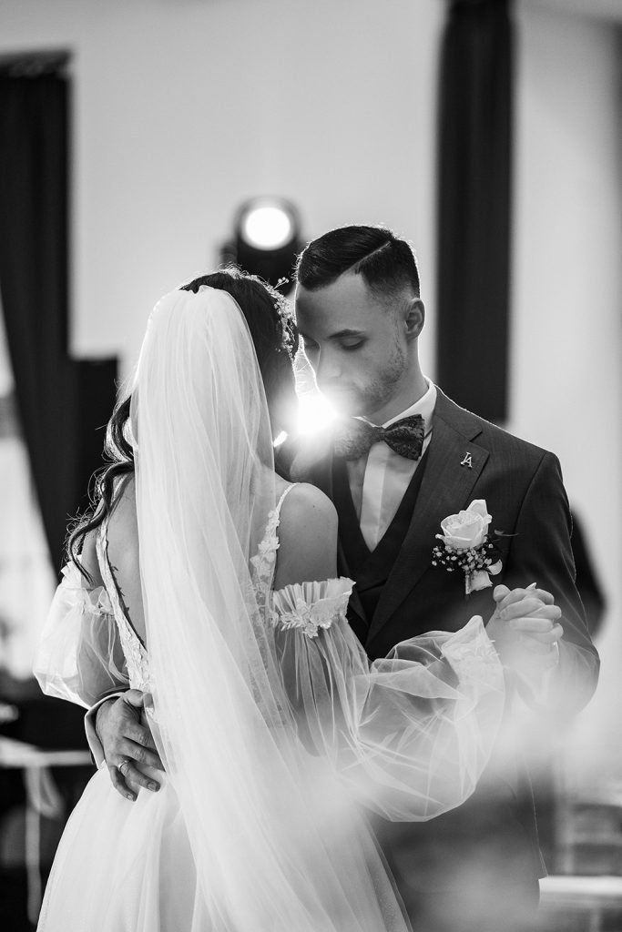 fine art wedding portrait bride and groom Europe moment