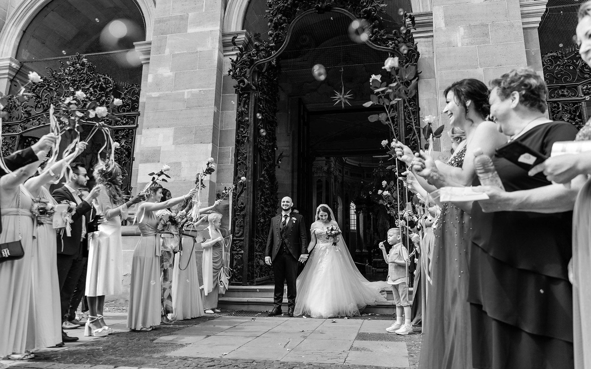 destination wedding photographer Europe bride and groom ceremony