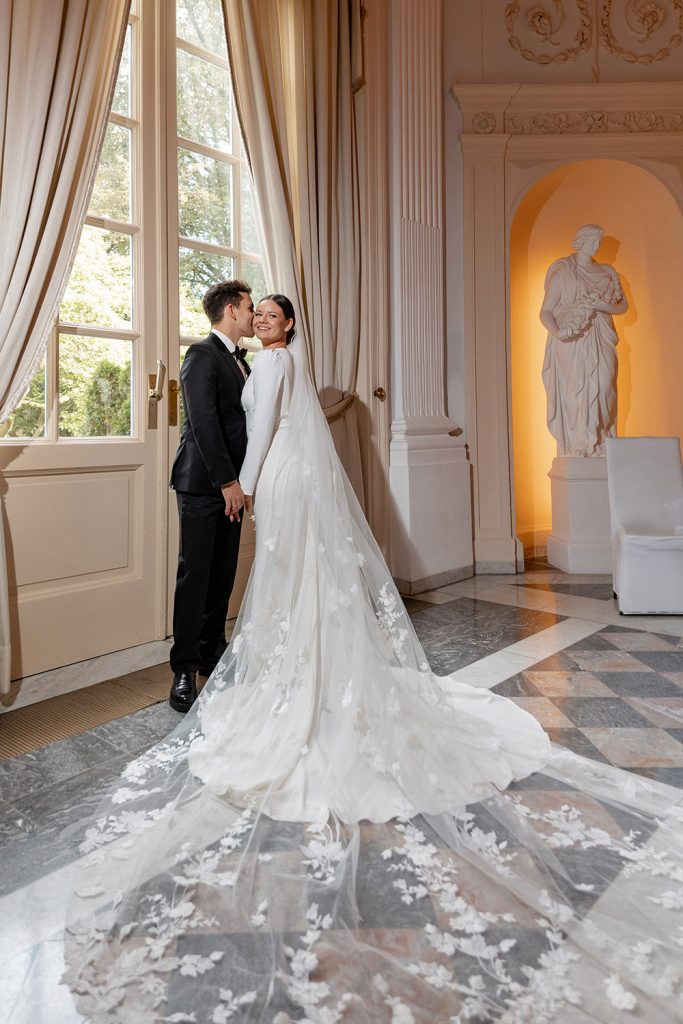wedding ceremony emotional moment bride and groom italy ceremony