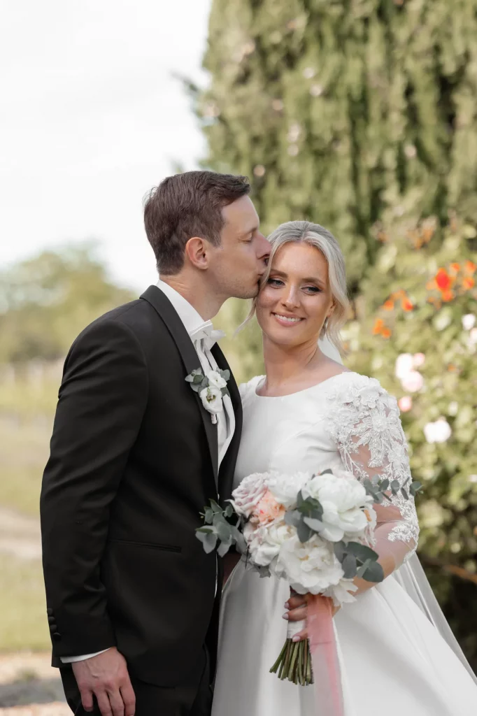 the wedding couple