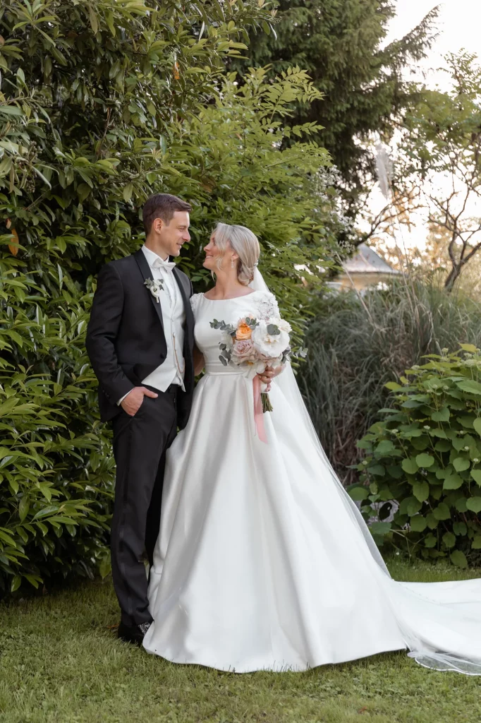the wedding couple